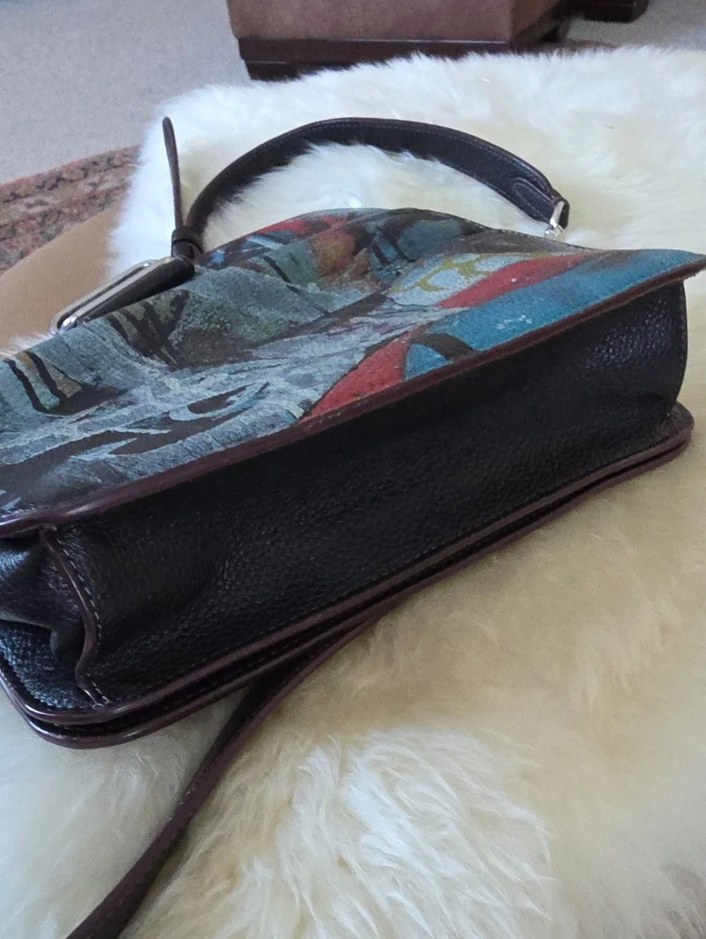 Fantastic Rare Coach X Mint + Serf Morgan Crossbody Bag 🖤🩶❤️🎁